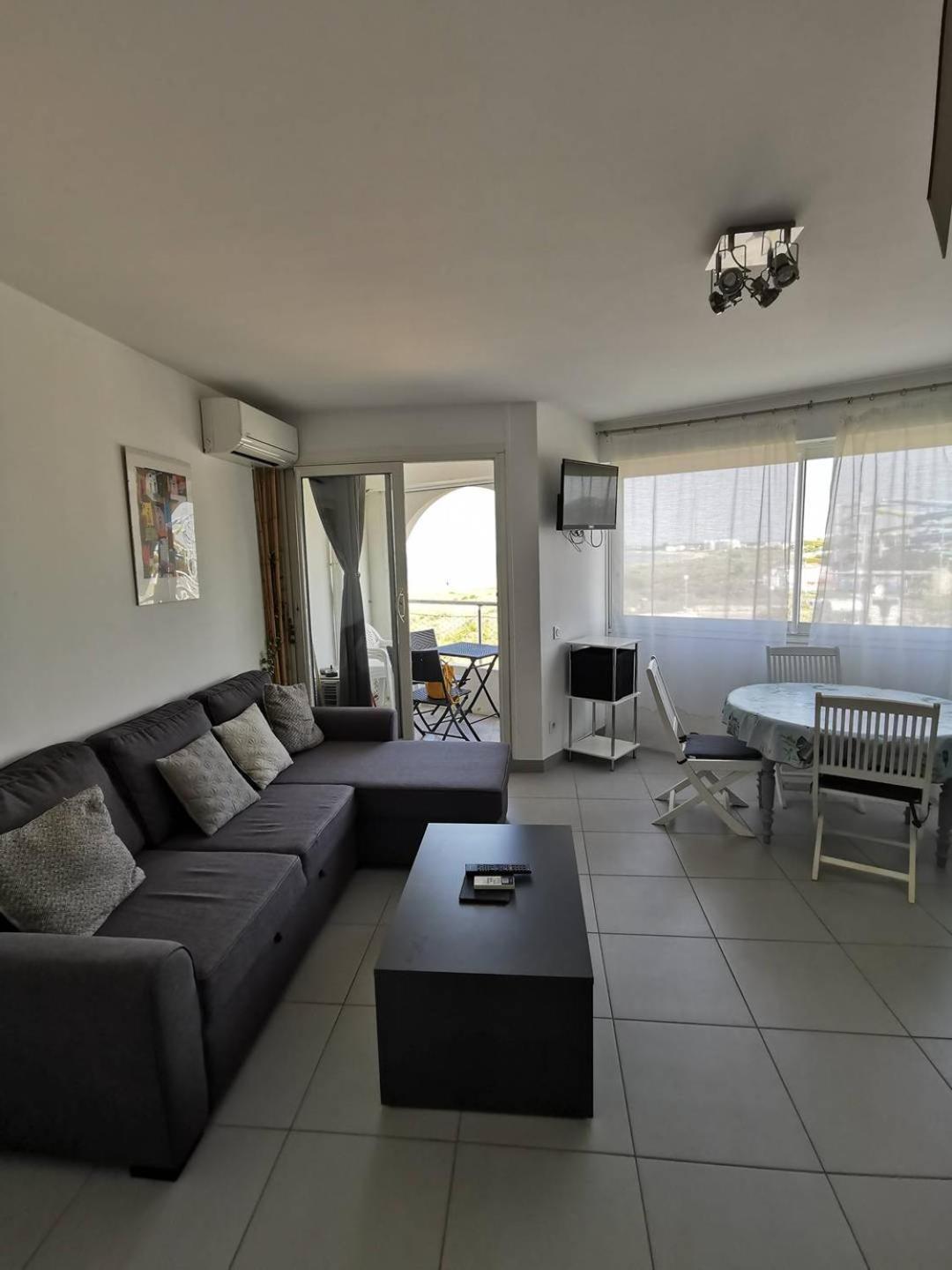 As18656 - Grand Studio Vue Mer, Direct Sur Plage Avec Parking Prive Ле-Гро-дю-Руа Экстерьер фото